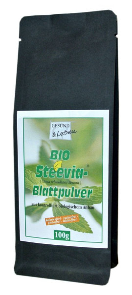 *Bio BIO Steevia-Grünes Blattpulver / Beutel ( gemahlen ) (100g) Gesund &amp; Leben