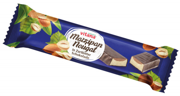 *Bio Bio-Marzipan-Nougat in Zartbitter Schokolade (40g) Vitana