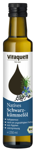 *Bio Bio Schwarzkümmel-Öl (250ml) Vitaquell