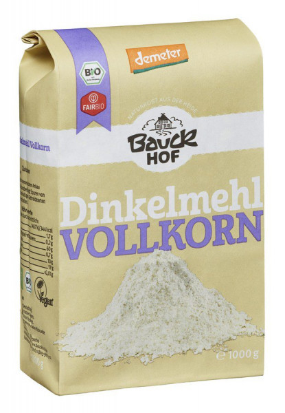 *Bio Dinkelmehl Vollkorn Demeter (1000g) Bauckhof