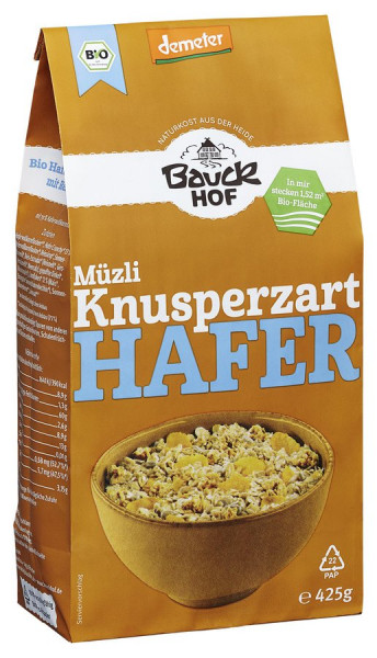*Bio Hafer Müzli Knusperzart Demeter (425g) Bauckhof