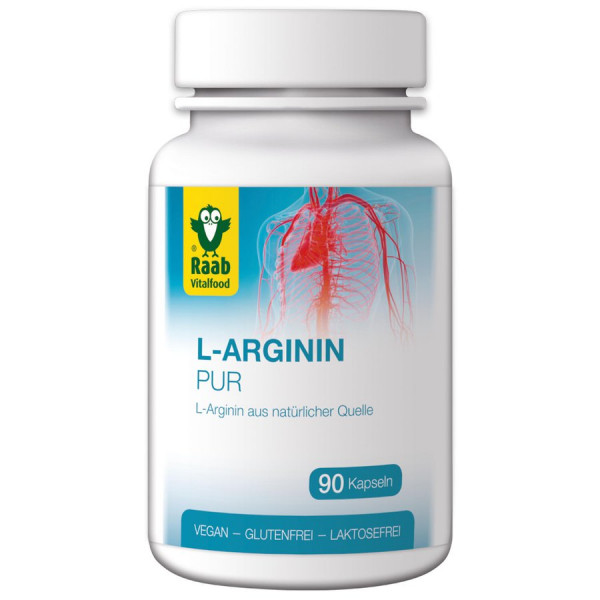 Arginin Kapseln (90 Stk. à 550 mg) (49,5g) Raab Vitalfood
