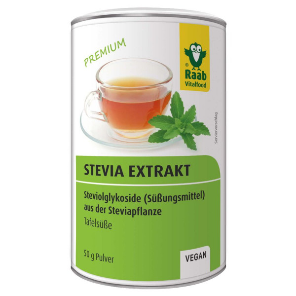 Stevia Extrakt Streuer (50g) Raab Vitalfood