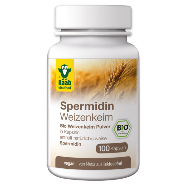 *Bio Bio Spermidin, 100 Kapseln à 600 mg (60g) Raab Vitalfood