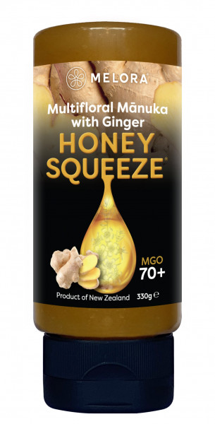 Manuka-Honig MGO 70+ Ingwer Squeeze (330 g) Melora