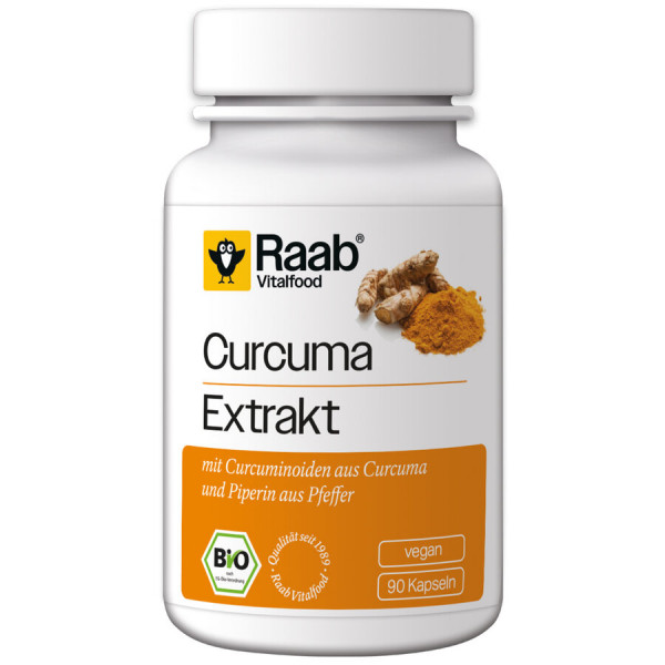 *Bio BIO Curcuma Extrakt 90 Kapseln à 500 mg (45g) Raab Vitalfood