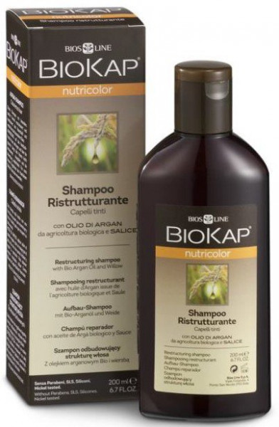 Aufbau Shampoo coloriertes Haar mit Bio-Arganöl (200ml) BioKap