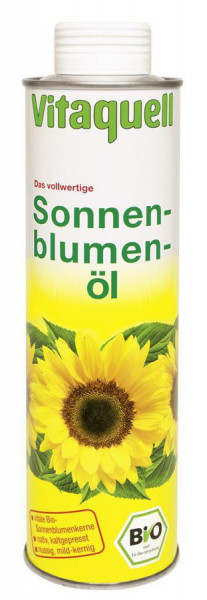 *Bio Sonnenblumenöl, vitale Bio-Saat (375ml) Vitaquell