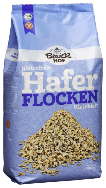 *Bio Haferflocken Kleinblatt glutenfrei Bio (1000g) Bauck Mühle