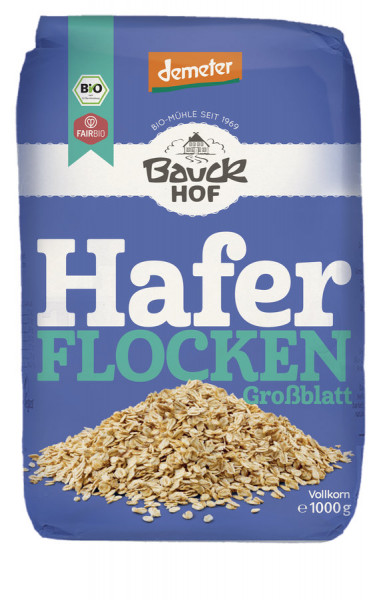*Bio Haferflocken Großblatt Demeter (1000g) Bauckhof