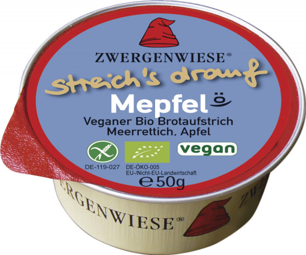 *Bio Kleiner streich´s drauf Mepfel (50g) Zwergenwiese