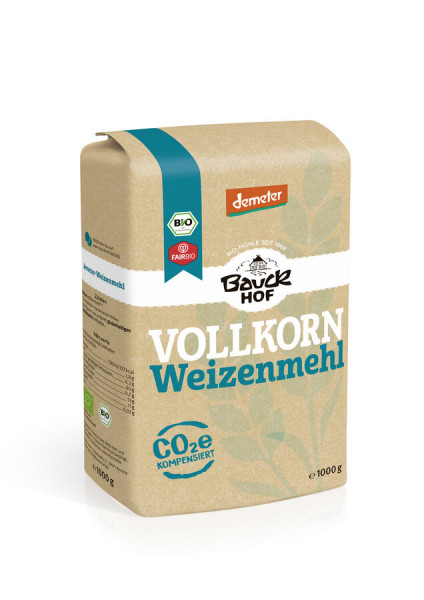 *Bio Weizenmehl Vollkorn Demeter (1000g) Bauck Mühle