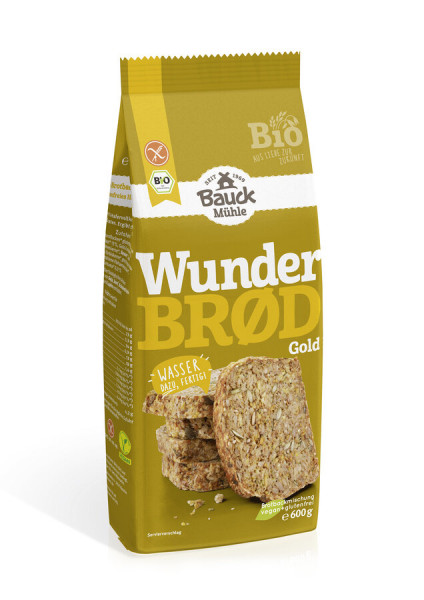 *Bio Wunderbrød Gold Bio glutenfrei (600g) Bauck Mühle