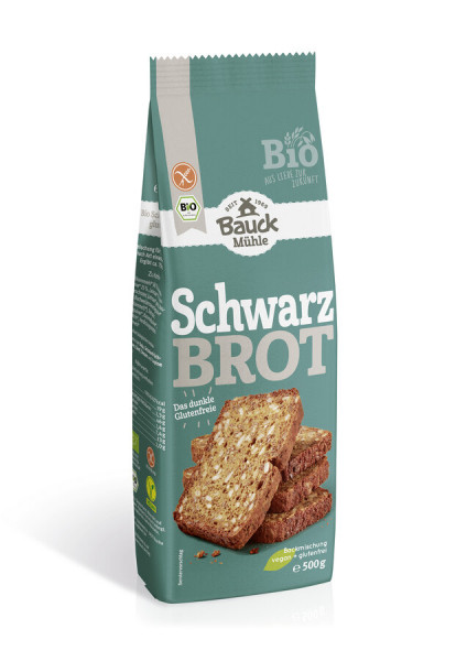*Bio Schwarzbrot glutenfrei Bio (500g) Bauck Mühle