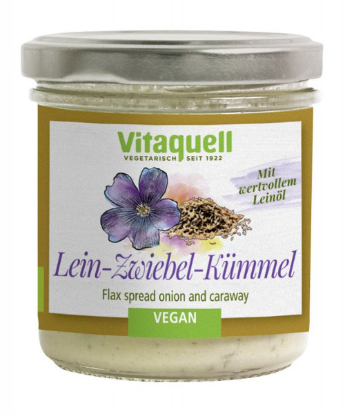 *Bio Lein-Zwiebel-Kümmel Bio, vegan (130g) Vitaquell