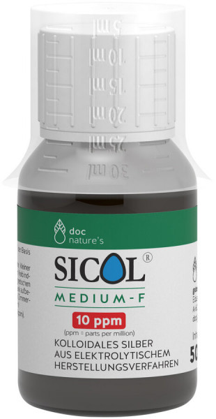 doc nature&#039;s SICOL® medium-F (10 ppm) (50ml) Gesund &amp; Leben