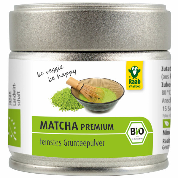 *Bio Bio Matcha Grünteepulver (30g) Raab Vitalfood