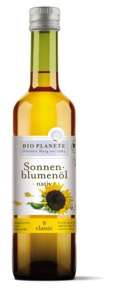 *Bio Sonnenblumenöl nativ (0,5l) BIO PLANÈTE