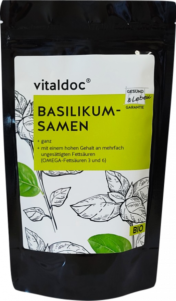 *Bio vitaldoc® BIO Basilikum-Samen (150g) Gesund &amp; Leben