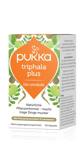 *Bio Triphala Plus 60 Vegetarische Kapseln Bio (60x0,65g) Pukka